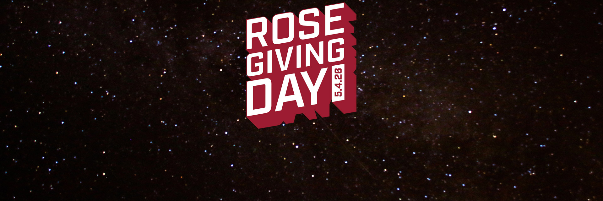 Giving day 2006 logo over a stary background