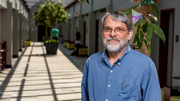 Robert Bunch in Moench Hall.