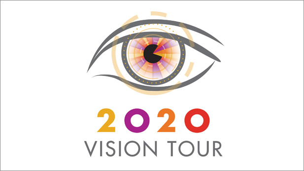 2020 Vision Tour logo.