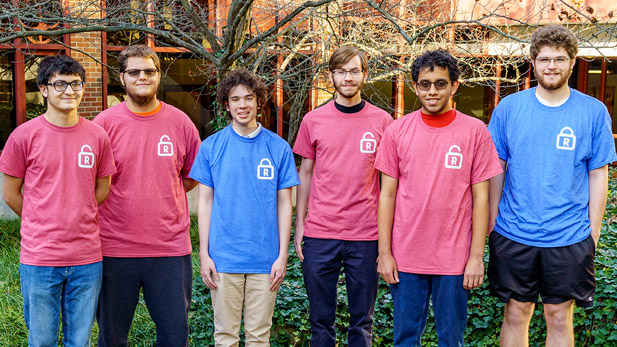 Members of the Computer Security Club competition team.