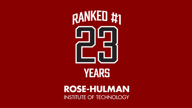 Rose-Hulman logo and number 23.
