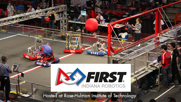 First Robotics competition field.