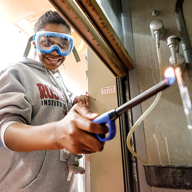Students at Rose-Hulman's Operation Catapult summer STEM camp.