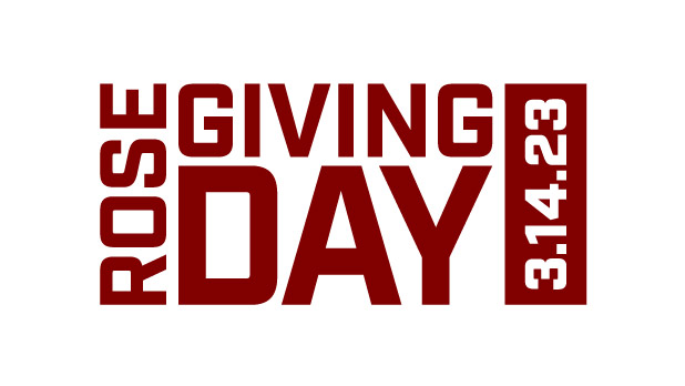 Rose Giving Day Logo with the date 3.14.23.
