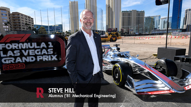 Steve Hill at the Formula 1 Las Vegas Grand Prix.