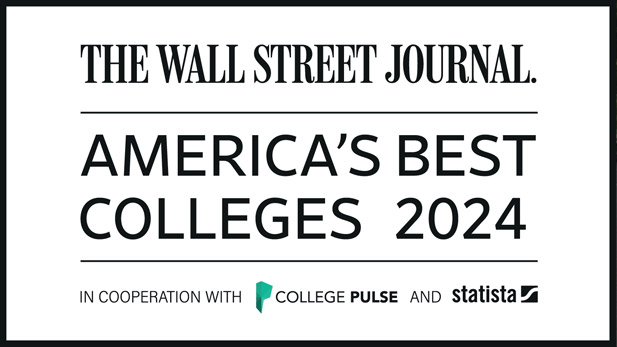 The Wall Street Journal America's Best Colleges logo.