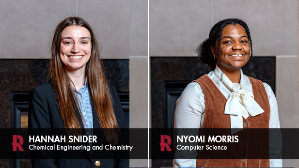 There are two images. Left: Hannah Snider. Right: Nyomi Morris.