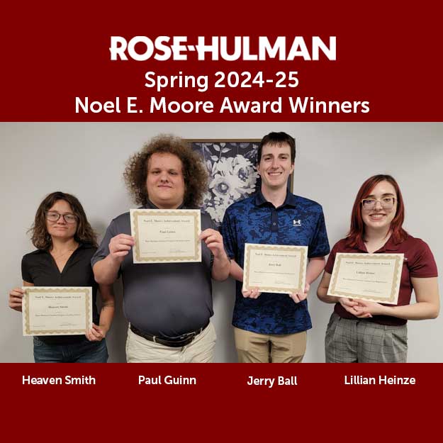 Sophomore Heaven Smith, junior Paul Guinn, senior Jerry Ball, and senior Lillian Heinze