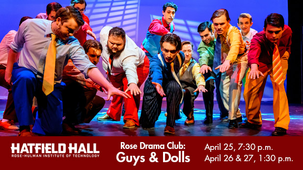 Dress Rehearsal for the Popular Play “Guys and Dolls” on the Hatfield Hall Theater Stage.