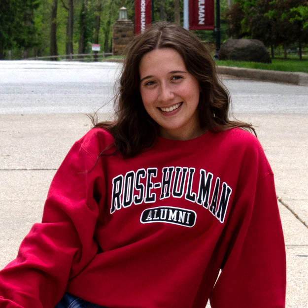 Collage image of Lainie Lawrence at Rose-Hulman.