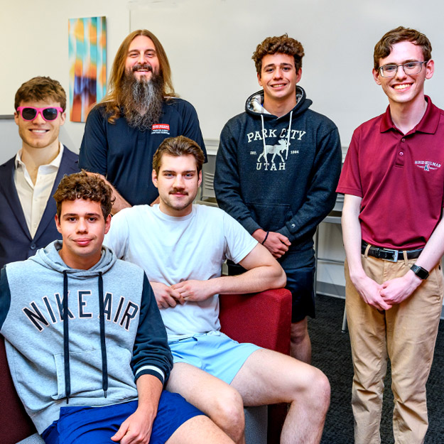 A group of Rose-Hulman NASA Lunar Autonomy Challenge students