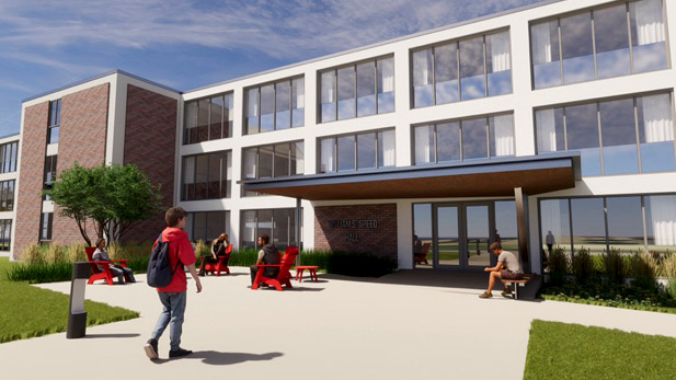 rendition of renovated Speed Hall