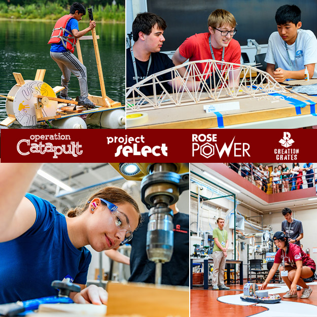 Collage image of 2025 Rose-Hulman Summer Camps.