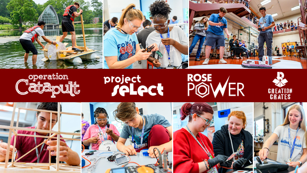 Collage image of 2025 Rose-Hulman Summer Camps.