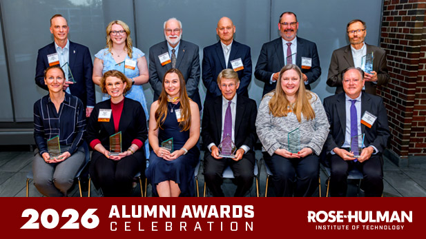 Alumni awards recipients on April 25, 2026