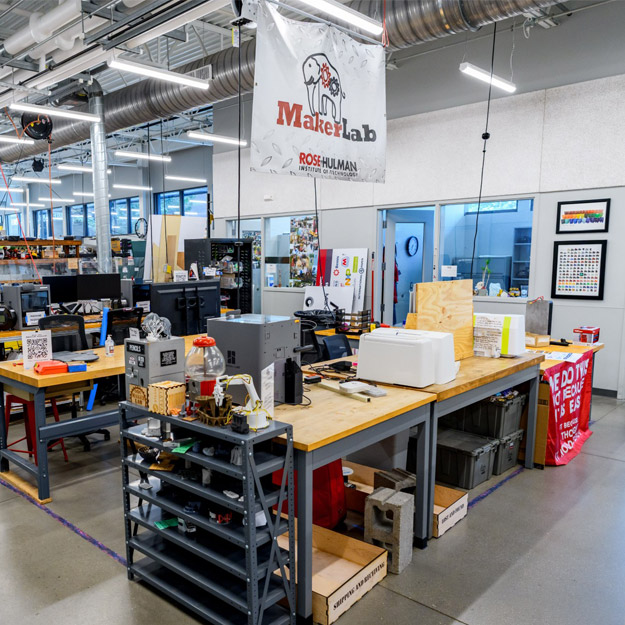 Workspace in the Kremer Innovation Center.